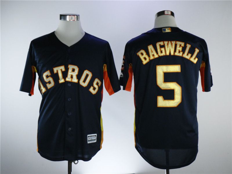 Men Houston Astros #5 Bagwell Blue Game Champion Edition MLB Jerseys->houston astros->MLB Jersey